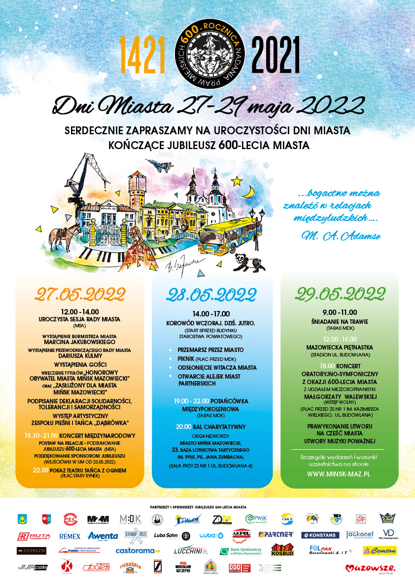 plakat Dni Miasta 2022 maly